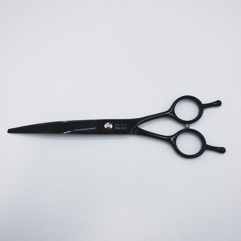 【Purple Dragonパープルドラゴン】JS-7.0 トリミングシザー メガネ 右利き トリマー ペット 7インチ 中古 sc349