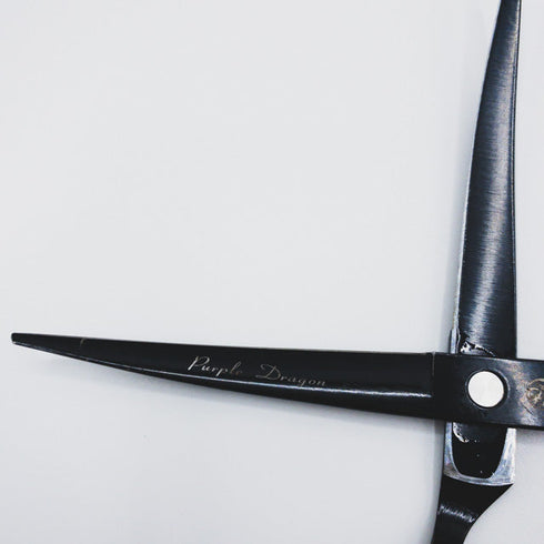 【Purple Dragonパープルドラゴン】JS-7.0 トリミングシザー メガネ 右利き トリマー ペット 7インチ 中古 sc349