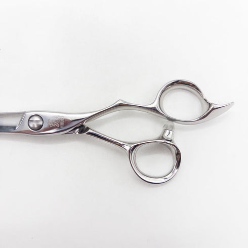 新品同様【ヒカリシザーズHIKARI光シザーHIKARI SCISSORS】KORYU 507 光龍 シザー オフセット 理容 美容ハサミ 美容師 理容師 右利き 6インチ 中古 sc3509