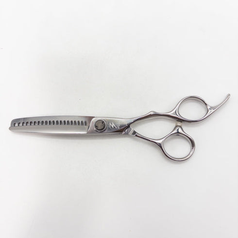 新品同様【モルクシザーMork】Cobalt Clip-20G SP オフセット シザー セニング 美容ハサミ すきばさみ 美容師 理容師 約40% 右利き 6インチ 中古 sc3511