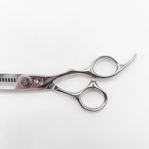新品同様【モルクシザーMork】Cobalt Clip-20G SP オフセット シザー セニング 美容ハサミ すきばさみ 美容師 理容師 約40% 右利き 6インチ 中古 sc3511