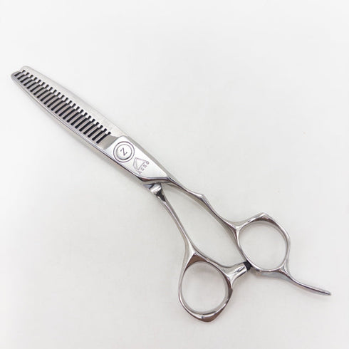 【ミズタニシザーズ ミズタニシザーMIZUTANI SCISSORS】Z DUAL ZD-4デュアル オフセット シザー セニング 美容ハサミ すきばさみ 美容師 理容師 約15% 右利き 6インチ 中古 sc3518