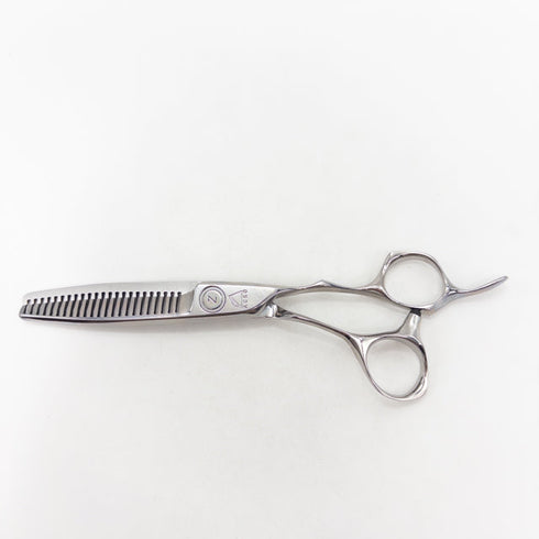 【ミズタニシザーズ ミズタニシザーMIZUTANI SCISSORS】Z DUAL ZD-4デュアル オフセット シザー セニング 美容ハサミ すきばさみ 美容師 理容師 約15% 右利き 6インチ 中古 sc3518