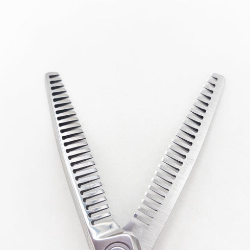 【ミズタニシザーズ ミズタニシザーMIZUTANI SCISSORS】Z DUAL ZD-4デュアル オフセット シザー セニング 美容ハサミ すきばさみ 美容師 理容師 約15% 右利き 6インチ 中古 sc3518