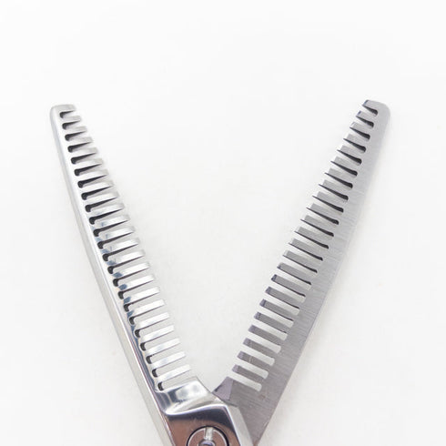 【ミズタニシザーズ ミズタニシザーMIZUTANI SCISSORS】Z DUAL ZD-4デュアル オフセット シザー セニング 美容ハサミ すきばさみ 美容師 理容師 約15% 右利き 6インチ 中古 sc3518