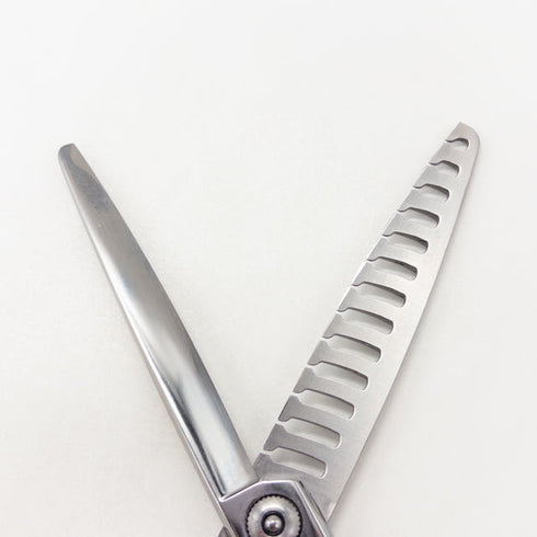 【ジョーウェルJOEWELL】JGT-X13G オフセット シザー セニング 美容ハサミ すきばさみ 美容師 理容師 約80% 右利き 6.3インチ 中古 sc3532