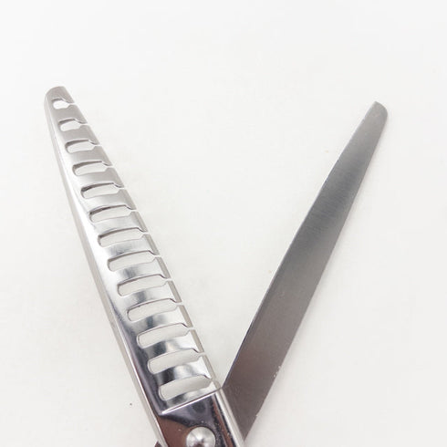 【ジョーウェルJOEWELL】JGT-X13G オフセット シザー セニング 美容ハサミ すきばさみ 美容師 理容師 約80% 右利き 6.3インチ 中古 sc3532