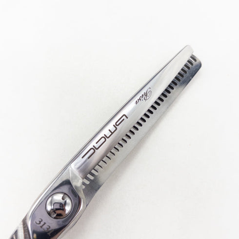 美品【マック シザーBMAC】FT-3131B/S オフセット シザー セニング 美容ハサミ すきばさみ 美容師 理容師 約30% 右利き 6インチ 中古 sc3535