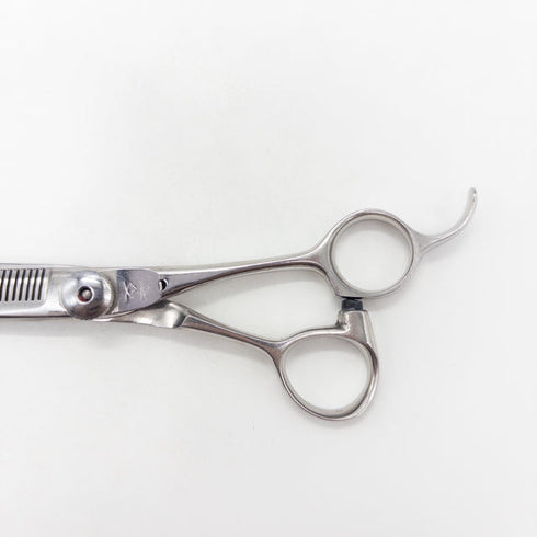 【ナルトシザーズ ナルトシザーNARUTO SCISSORS】 オフセット シザー セニング 美容ハサミ すきばさみ 美容師 理容師 約% 右利き 6インチ 中古 sc3537