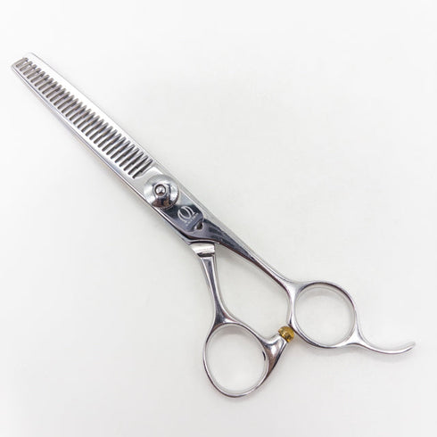 【ミズタニシザーズ ミズタニシザーMIZUTANI SCISSORS】BLACK-SMITH オフセット シザー セニング 美容ハサミ すきばさみ 美容師 理容師 約20~25% 右利き 5.8インチ 中古 sc3538