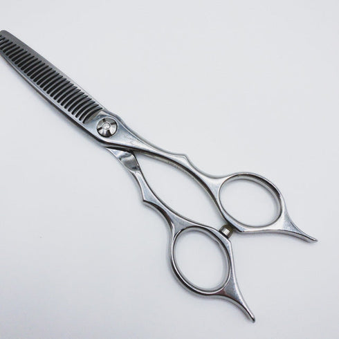 【シザーズジャパンSCISSORS JAPAN】QF25%29i18 Y LSBS加工 メガネ シザー セニング 美容ハサミ すきばさみ 美容師 理容師 約25% 右利き 6インチ 中古 sc354