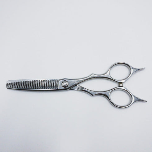 【シザーズジャパンSCISSORS JAPAN】QF25%29i18 Y LSBS加工 メガネ シザー セニング 美容ハサミ すきばさみ 美容師 理容師 約25% 右利き 6インチ 中古 sc354