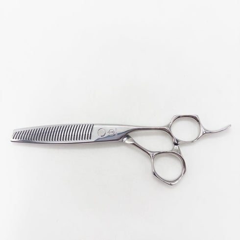 美品【ミズタニシザーズ ミズタニシザーMIZUTANI SCISSORS】Acroleaf WIDE K-35 オフセット シザー セニング 美容ハサミ すきばさみ 美容師 理容師 約30~35% 右利き 5.8インチ 中古 sc3545