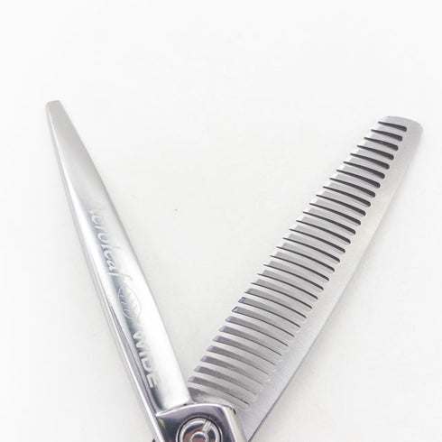 美品【ミズタニシザーズ ミズタニシザーMIZUTANI SCISSORS】Acroleaf WIDE K-35 オフセット シザー セニング 美容ハサミ すきばさみ 美容師 理容師 約30~35% 右利き 5.8インチ 中古 sc3545