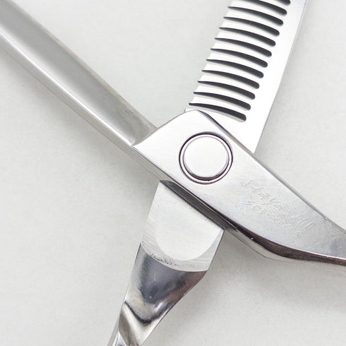 【ハヤシシザーズ ハヤシシザーHAYASHI SCISSORS】V-27RW-AT-5.7 オフセット シザー セニング 美容ハサミ すきばさみ 美容師 理容師 約25~30% 右利き 5.7インチ 中古 sc3546