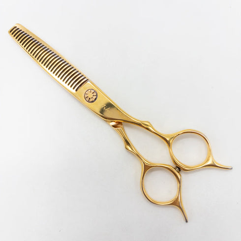 【ハヤシシザーズ ハヤシシザーHAYASHI SCISSORS】V-30RW-WH-6 メガネ シザー セニング 美容ハサミ すきばさみ 美容師 理容師 約25~30% 右利き 6インチ 中古 sc3556
