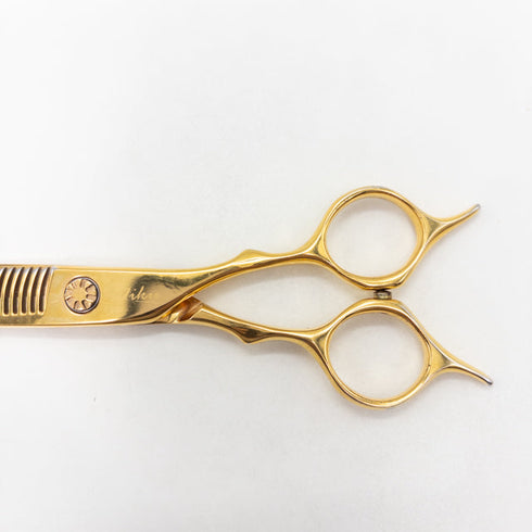 【ハヤシシザーズ ハヤシシザーHAYASHI SCISSORS】V-30RW-WH-6 メガネ シザー セニング 美容ハサミ すきばさみ 美容師 理容師 約25~30% 右利き 6インチ 中古 sc3556
