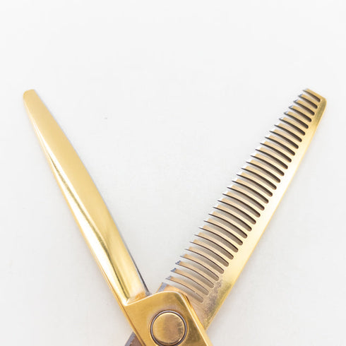 【ハヤシシザーズ ハヤシシザーHAYASHI SCISSORS】V-30RW-WH-6 メガネ シザー セニング 美容ハサミ すきばさみ 美容師 理容師 約25~30% 右利き 6インチ 中古 sc3556