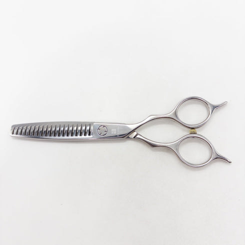 【オオカワプロシザーズ オオカワプロシザーOKAWA PRO SCISSORS】 SG193 メガネ シザー セニング 美容ハサミ すきばさみ 美容師 理容師 約25~30% 右利き 5.8インチ 中古 sc3558