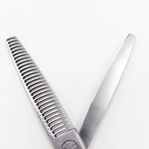 【ハヤシシザーズ ハヤシシザーHAYASHI SCISSORS】V-30RTR-WH-6 メガネ シザー セニング 美容ハサミ すきばさみ 美容師 理容師 約35~40% 右利き 6インチ 中古 sc3559