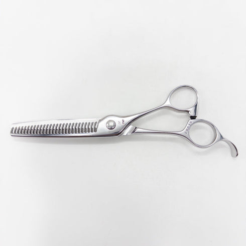 【ナルトシザーズ ナルトシザーNARUTO SCISSORS】三梳きスラストゆうB27 オフセット シザー セニング 美容ハサミ すきばさみ 美容師 理容師 約25~30% 右利き 6インチ 中古 sc3577