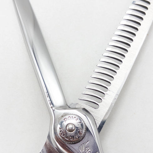【ナルトシザーズ ナルトシザーNARUTO SCISSORS】三梳きスラストゆうB27 オフセット シザー セニング 美容ハサミ すきばさみ 美容師 理容師 約25~30% 右利き 6インチ 中古 sc3577