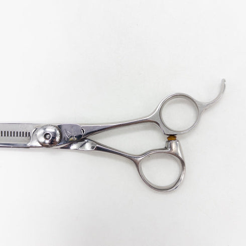 【ナルトシザーズ ナルトシザーNARUTO SCISSORS】デザインカット39B オフセット シザー セニング 美容ハサミ すきばさみ 美容師 理容師 約35~40% 右利き 5.8インチ 中古 sc3598