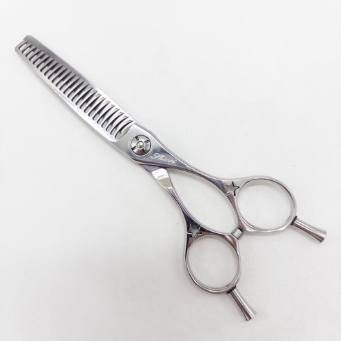 【シザーズジャパンSCISSORS JAPAN】Qs FLOR QSF20%25i02Y メガネ シザー セニング 美容ハサミ すきばさみ 美容師 理容師 約20% 右利き 5.5インチ 中古 sc3633