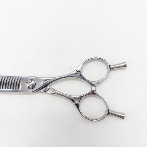 【シザーズジャパンSCISSORS JAPAN】Qs FLOR QSF20%25i02Y メガネ シザー セニング 美容ハサミ すきばさみ 美容師 理容師 約20% 右利き 5.5インチ 中古 sc3633