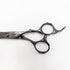 【トラックスシザーズ トラックスシザーTRACKS SCISSORS】PEACE ブラックコーティング シザー オフセット 理容 美容ハサミ 美容師 理容師 右利き 5.9インチ 中古 sc3662