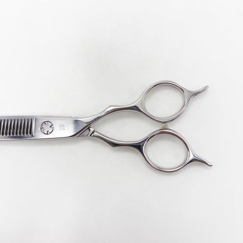 【オオカワプロシザーズ オオカワプロシザーOKAWA PRO SCISSORS】SG301 メガネ シザー セニング 美容ハサミ すきばさみ 美容師 理容師 約10~15% 右利き 5.8インチ 中古 sc3671