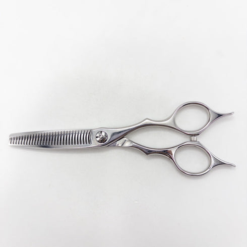 【シザーズジャパンSCISSORS JAPAN】QV FLOR QVF25%29i18Y メガネ シザー セニング 美容ハサミ すきばさみ 美容師 理容師 約20~30% 右利き 6インチ 中古 sc3673