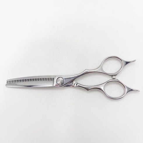 【シザーズジャパンSCISSORS JAPAN】QV FLOR QVF25%29i18Y メガネ シザー セニング 美容ハサミ すきばさみ 美容師 理容師 約20~30% 右利き 6インチ 中古 sc3673