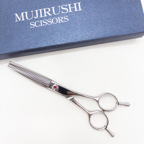 【mujirushi無印】V2-35S メガネ シザー セニング 美容ハサミ すきばさみ 美容師 理容師 約30% 右利き 6インチ 中古 sc3674