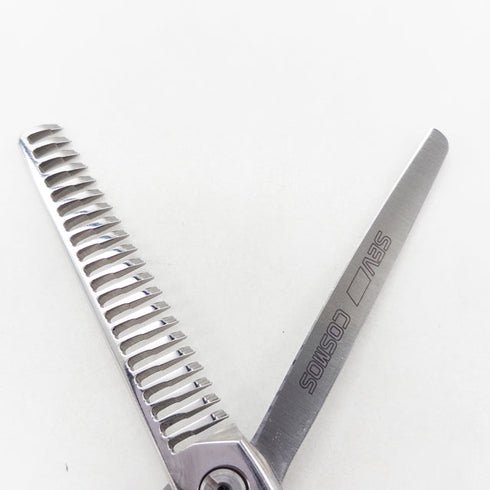 【ヒカリシザーズHIKARI光シザーHIKARI SCISSORS】SEV COSMOS S-21M メガネ シザー セニング 美容ハサミ すきばさみ 美容師 理容師 約20~25% 右利き 6インチ 中古 sc3676