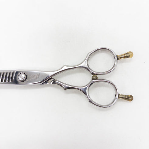 【ヒカリシザーズHIKARI光シザーHIKARI SCISSORS】Angel A 773 メガネ シザー セニング 美容ハサミ すきばさみ 美容師 理容師 約35~40% 右利き 6インチ 中古 sc3677