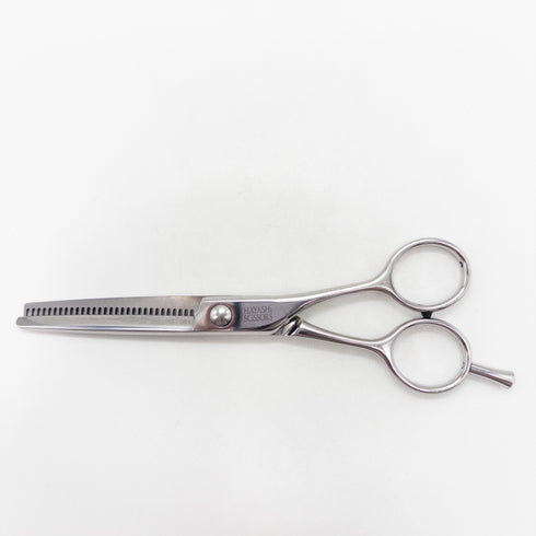 【ハヤシシザーズ ハヤシシザーHAYASHI SCISSORS】 メガネ シザー セニング 美容ハサミ すきばさみ 美容師 理容師 約10% 右利き 6インチ 中古 sc3678