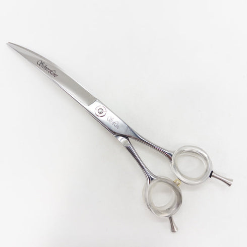 【シルバーラインSilverLine】DSC750コンパス40度カーブ トリミングシザー メガネ 右利き トリマー ペット 7.5インチ 中古 sc3699