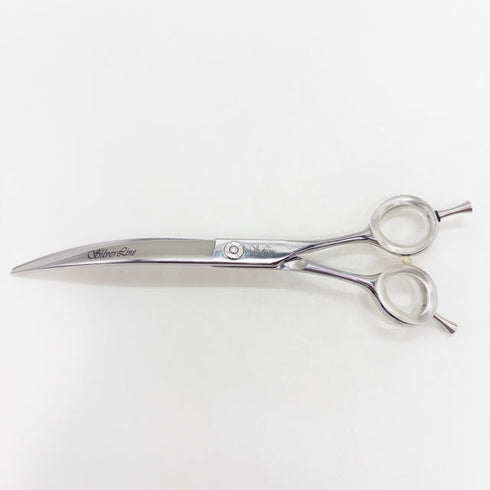 【シルバーラインSilverLine】DSC750コンパス40度カーブ トリミングシザー メガネ 右利き トリマー ペット 7.5インチ 中古 sc3699