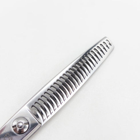 新品未使用【ジョーウェルJOEWELL】CST-25/25F 量感調整 オフセット シザー セニング 美容ハサミ すきばさみ 美容師 理容師 約25% 右利き 6インチ 中古 sc3701