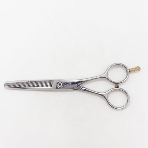 【ヒカリシザーズHIKARI光シザーHIKARI SCISSORS】T-37 メガネ シザー セニング 美容ハサミ すきばさみ 美容師 理容師 約25% 右利き 5.7インチ 中古 sc3708
