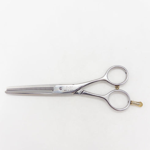 【ヒカリシザーズHIKARI光シザーHIKARI SCISSORS】T-37 メガネ シザー セニング 美容ハサミ すきばさみ 美容師 理容師 約25% 右利き 5.7インチ 中古 sc3708