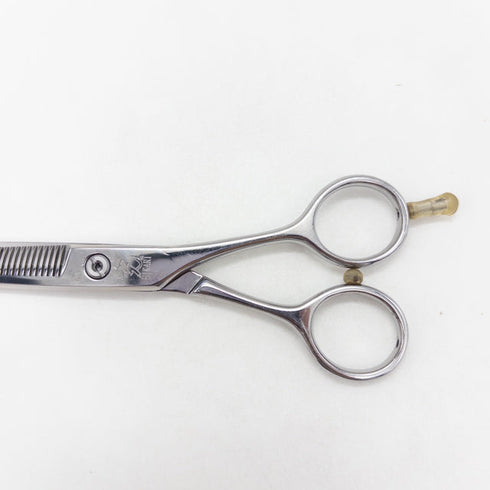 【ヒカリシザーズHIKARI光シザーHIKARI SCISSORS】T-37 メガネ シザー セニング 美容ハサミ すきばさみ 美容師 理容師 約25% 右利き 5.7インチ 中古 sc3708
