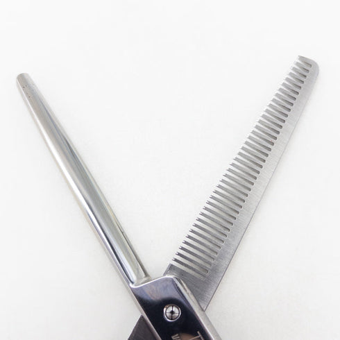 【ヒカリシザーズHIKARI光シザーHIKARI SCISSORS】T-37 メガネ シザー セニング 美容ハサミ すきばさみ 美容師 理容師 約25% 右利き 5.7インチ 中古 sc3708