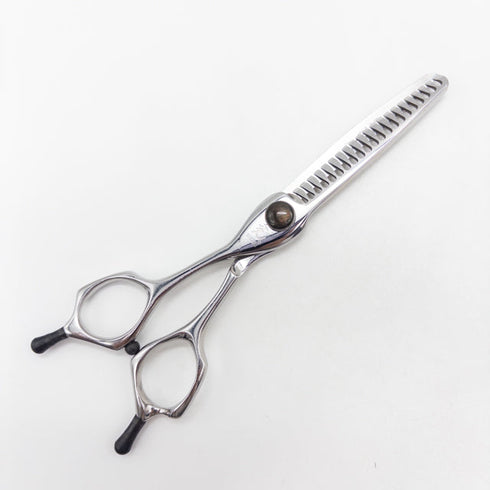 【ヒカリシザーズHIKARI光シザーHIKARI SCISSORS】c-evo L762 メガネ シザー セニング 美容ハサミ すきばさみ 美容師 理容師 約40~50% 左利き 6インチ 中古 sc3717