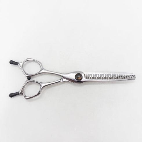 【ヒカリシザーズHIKARI光シザーHIKARI SCISSORS】c-evo L762 メガネ シザー セニング 美容ハサミ すきばさみ 美容師 理容師 約40~50% 左利き 6インチ 中古 sc3717