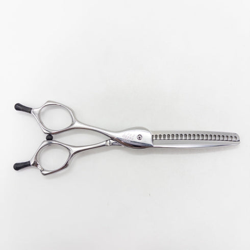 【ヒカリシザーズHIKARI光シザーHIKARI SCISSORS】c-evo L762 メガネ シザー セニング 美容ハサミ すきばさみ 美容師 理容師 約40~50% 左利き 6インチ 中古 sc3717