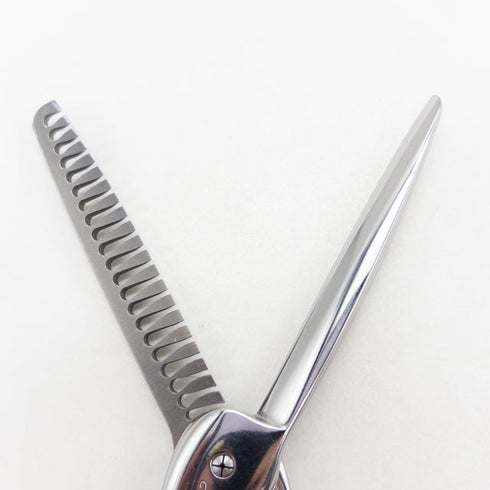 【ヒカリシザーズHIKARI光シザーHIKARI SCISSORS】c-evo L762 メガネ シザー セニング 美容ハサミ すきばさみ 美容師 理容師 約40~50% 左利き 6インチ 中古 sc3717