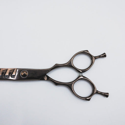 美品【トラックスシザーズ トラックスシザーTRACKS SCISSORS】PERM10 メガネ シザー セニング 美容ハサミ すきばさみ 美容師 理容師 約15~25% 右利き 6インチ 中古 sc395
