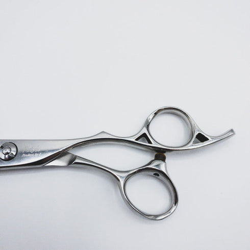 【F'styleエフスタイル】 オフセット シザー セニング 美容ハサミ すきばさみ 美容師 理容師 約20~30% 右利き 6インチ 中古 sc402